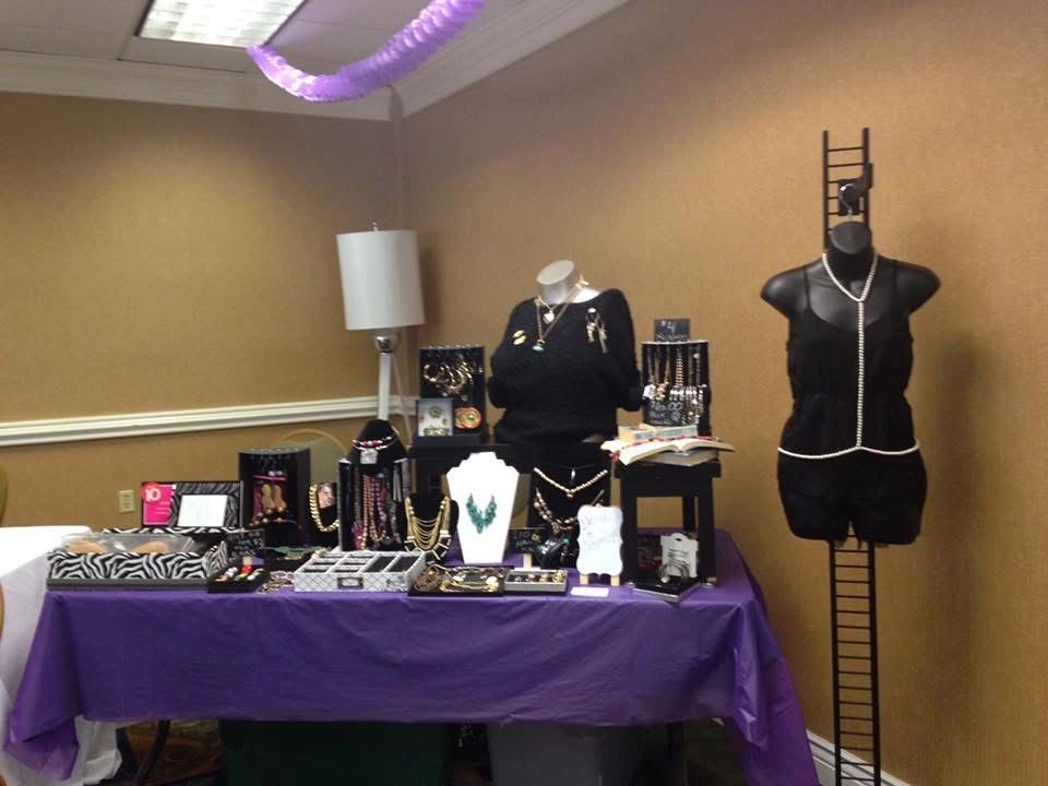 Vendor display at a women's event