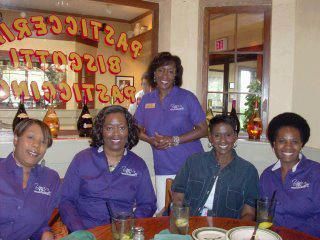 Women together at a community event