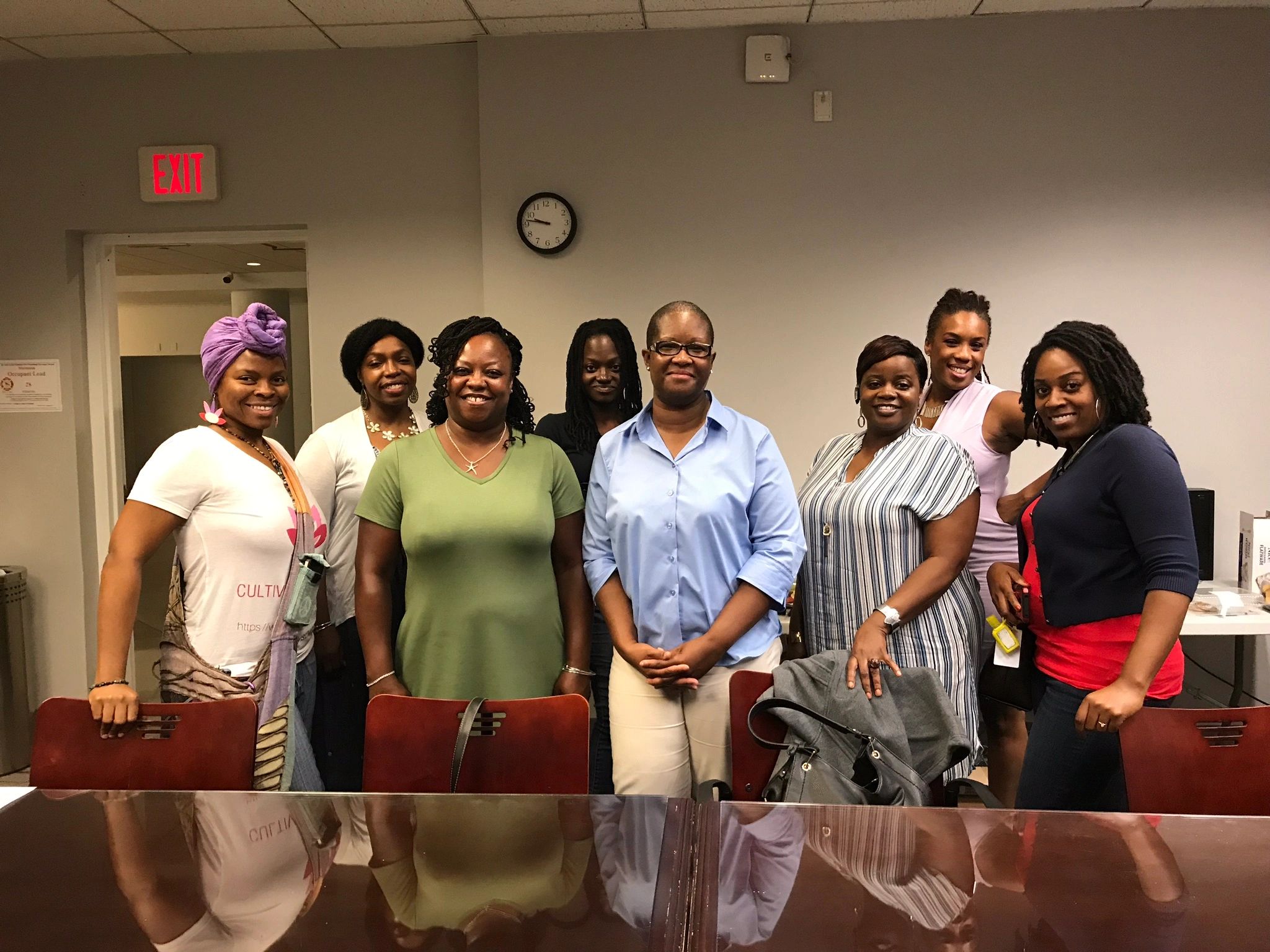 Women gathered after an Unpack With Kat event